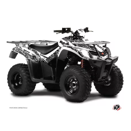 Karosszéria védő dekor matrica készlet Quad KYMCO Predator Fehér Széria