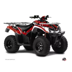   Karosszéria védő dekor matrica készlet Quad KYMCO Predator Piros/Fekete Széria