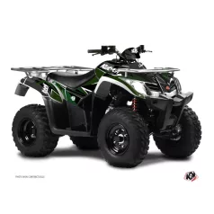   Karosszéria védő dekor matrica készlet Quad KYMCO Stage Fekete/Zöld Széria