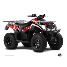 Karosszéria védő dekor matrica készlet Quad KYMCO Stage Piros/Fekete Széria