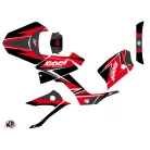 Karosszéria védő dekor matrica készlet Quad KYMCO Stage Piros/Fekete Széria