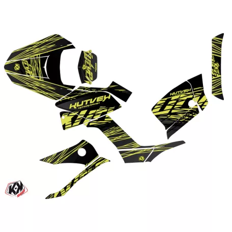 Karosszéria védő dekor matrica készlet Quad KYMCO Eraser Neon Szürke Széria