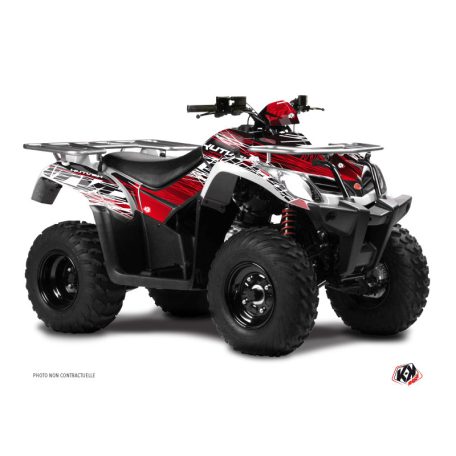 Karosszéria védő dekor matrica készlet Quad KYMCO Eraser Piros/Fehér Széria