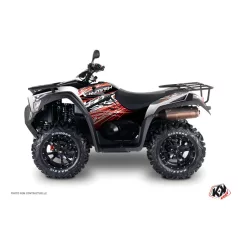   Karosszéria védő dekor matrica készlet Quad KYMCO Eraser Piros/Fehér Széria