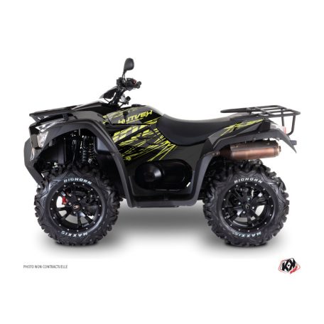 Karosszéria védő dekor matrica készlet Quad KYMCO Eraser Neon Szürke Széria