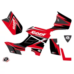   Karosszéria védő dekor matrica készlet Quad KYMCO Stage Piros/Fekete Széria