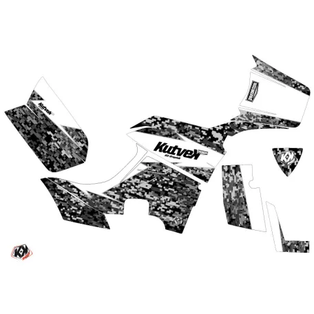 Karosszéria védő dekor matrica készlet Quad KYMCO Predator Fehér Széria