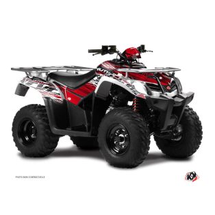   Karosszéria védő dekor matrica készlet Quad KYMCO Eraser Piros/Fehér Széria