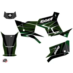   Karosszéria védő dekor matrica készlet Quad KYMCO Stage Fekete/Zöld Széria