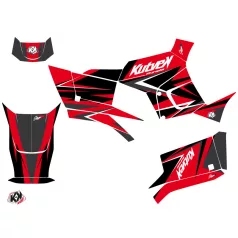   Karosszéria védő dekor matrica készlet Quad KYMCO Stage Piros/Fekete Széria
