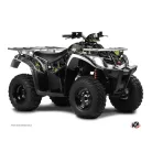 Karosszéria védő dekor matrica készlet Quad KYMCO Camo Fekete/Zöld Széria