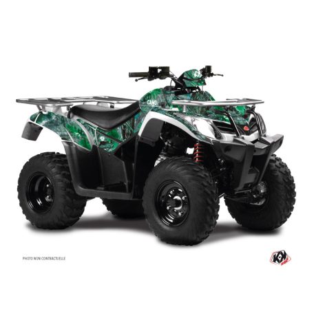 Karosszéria védő dekor matrica készlet Quad KYMCO Camo Zöld Széria