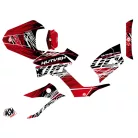 Karosszéria védő dekor matrica készlet Quad KYMCO Eraser Piros/Fehér Széria