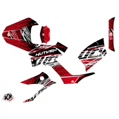   Karosszéria védő dekor matrica készlet Quad KYMCO Eraser Piros/Fehér Széria