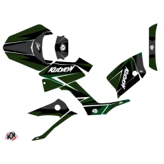   Karosszéria védő dekor matrica készlet Quad KYMCO Stage Fekete/Zöld Széria
