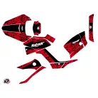 Karosszéria védő dekor matrica készlet Quad KYMCO Predator Piros/Fekete Széria