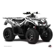   Karosszéria védő dekor matrica készlet Quad KYMCO Predator Fehér Széria
