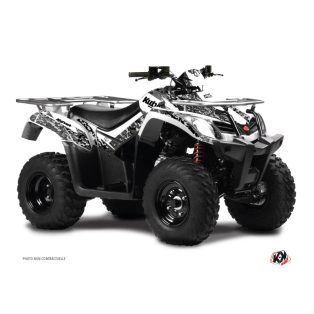   Karosszéria védő dekor matrica készlet Quad KYMCO Predator Fehér Széria