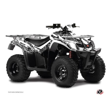Karosszéria védő dekor matrica készlet Quad KYMCO Predator Fehér Széria