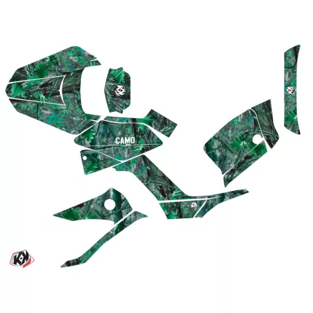Karosszéria védő dekor matrica készlet Quad KYMCO Camo Zöld Széria