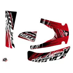   Karosszéria védő dekor matrica készlet Quad KYMCO Eraser Piros/Fehér Széria