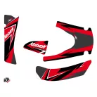 Karosszéria védő dekor matrica készlet Quad KYMCO Stage Piros/Fekete Széria