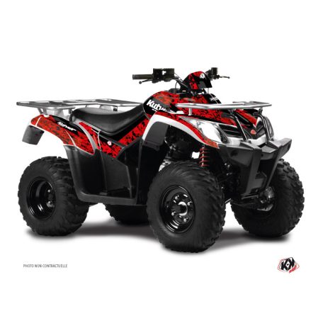 Karosszéria védő dekor matrica készlet Quad KYMCO Predator Piros/Fekete Széria