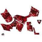 Karosszéria védő dekor matrica készlet Quad KYMCO Camo Piros Széria