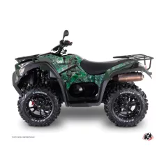   Karosszéria védő dekor matrica készlet Quad KYMCO Camo Zöld Széria