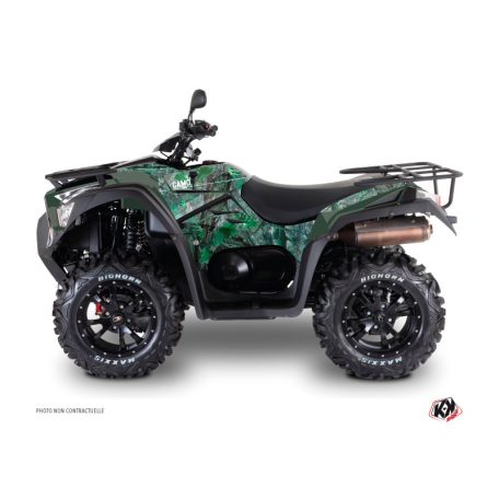 Karosszéria védő dekor matrica készlet Quad KYMCO Camo Zöld Széria