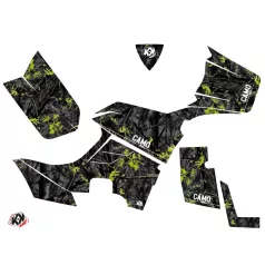   Karosszéria védő dekor matrica készlet Quad KYMCO Camo Fekete/Zöld Széria