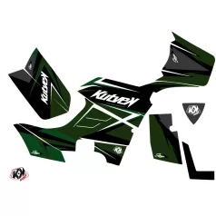   Karosszéria védő dekor matrica készlet Quad KYMCO Stage Fekete/Zöld Széria