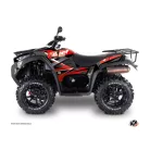 Karosszéria védő dekor matrica készlet Quad KYMCO Stage Piros/Fekete Széria