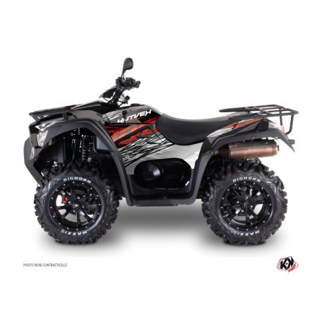 Karosszéria védő dekor matrica készlet Quad KYMCO Eraser Szürke Széria