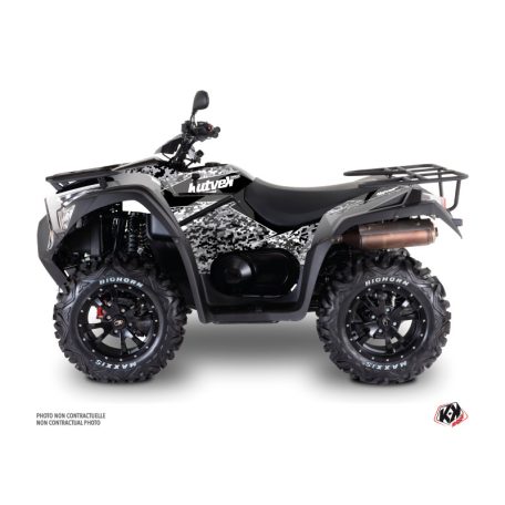 Karosszéria védő dekor matrica készlet Quad KYMCO Predator Szürke Széria
