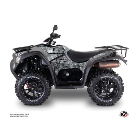 Karosszéria védő dekor matrica készlet Quad KYMCO Camo Szürke Széria