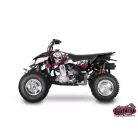 Karosszéria védő dekor matrica készlet Quad POLARIS Trash Fekete/Rózsaszín Széria