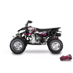   Karosszéria védő dekor matrica készlet Quad POLARIS Trash Fekete/Rózsaszín Széria