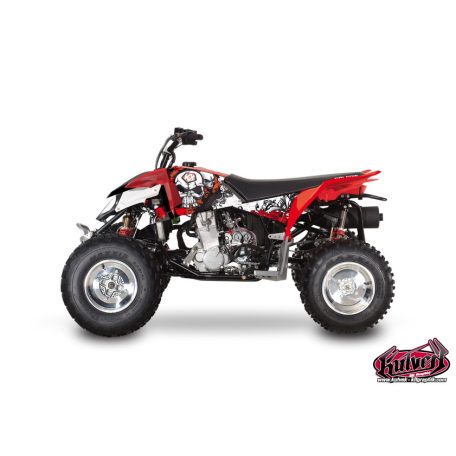 Karosszéria védő dekor matrica készlet Quad POLARIS Trash Fekete/Piros Széria