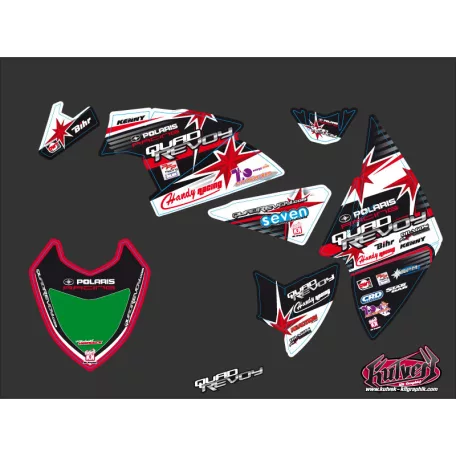 Karosszéria védő dekor matrica készlet Quad POLARIS Replica mickael revoy 2012 Széria