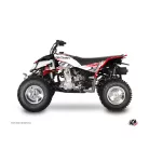 Karosszéria védő dekor matrica készlet Quad POLARIS Eraser Piros/Fehér Széria
