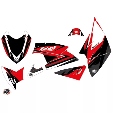 Karosszéria védő dekor matrica készlet Quad POLARIS Stage Piros Széria