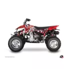 Karosszéria védő dekor matrica készlet Quad POLARIS Freegun eyed Piros/Szürke Széria
