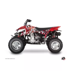   Karosszéria védő dekor matrica készlet Quad POLARIS Freegun eyed Piros/Szürke Széria