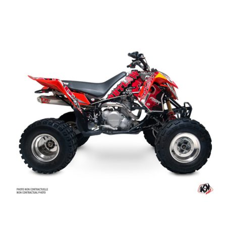 Karosszéria védő dekor matrica készlet Quad POLARIS Outlaw Fekete/Piros Széria