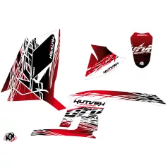   Karosszéria védő dekor matrica készlet Quad POLARIS Eraser Piros/Fehér Széria