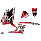 Karosszéria védő dekor matrica készlet Quad POLARIS Eraser Piros/Fehér Széria