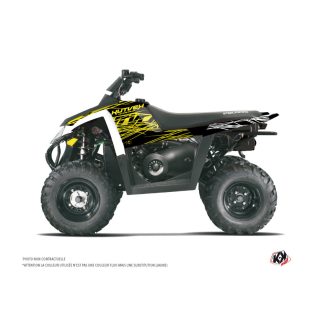   Karosszéria védő dekor matrica készlet Quad POLARIS Eraser fluo Sárga Széria