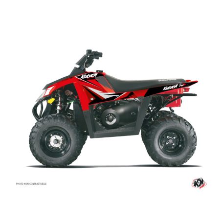 Karosszéria védő dekor matrica készlet Quad POLARIS Stage Piros Széria