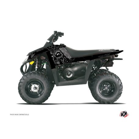 Karosszéria védő dekor matrica készlet Quad POLARIS Zombies dark Fekete Széria